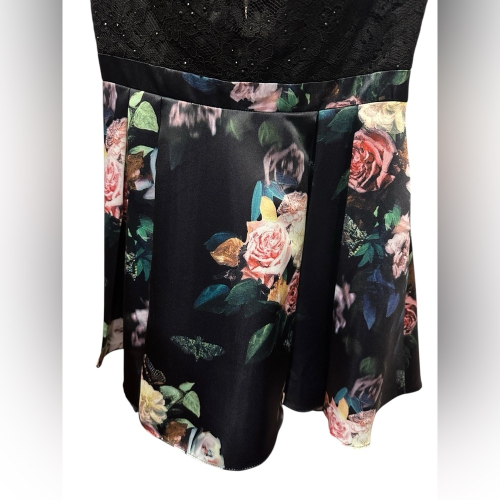 Terani Couture Elegant Black mini Dress size 12 - Picture 10 of 14